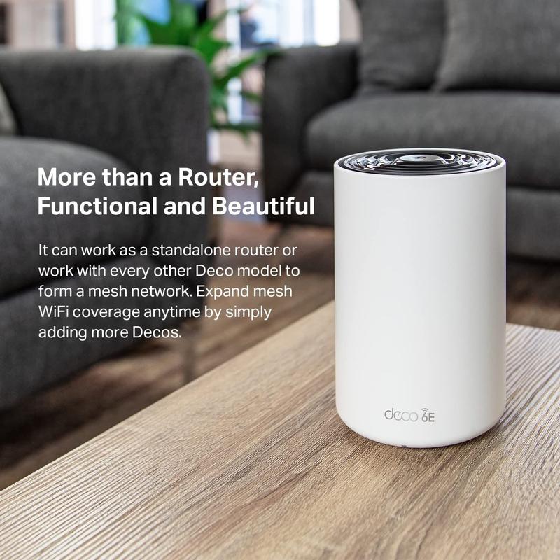 Sistema WiFi 6E TP-Link Deco AXE5400 (1 Unidade) - Banda Tripla